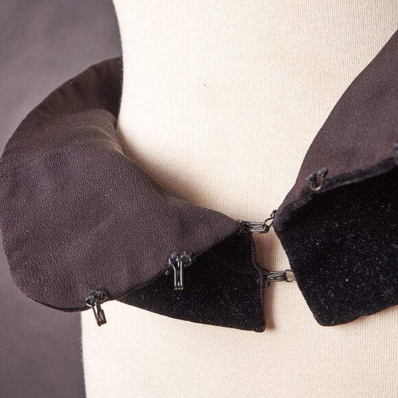 1980s Black Punk Glam Rock Velvet Belt Waspie main image 7
